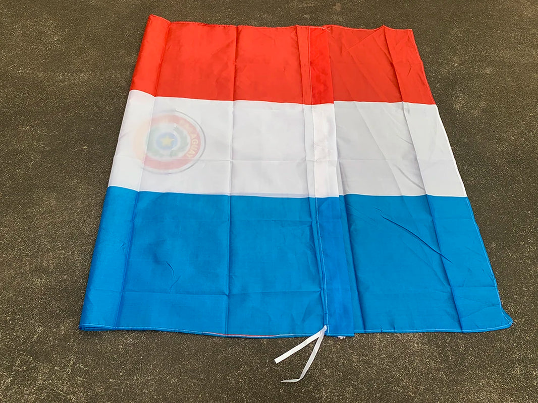 Bandera de Paraguay 90x150 cm | Tela de Poliéster Resistente