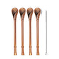 4Pcs Yerba Mate Straw Filter +1 Brush Reusable 304 Stainless Steel Bombilla Drinking Straw Metal Tea Tools Bar Accessories