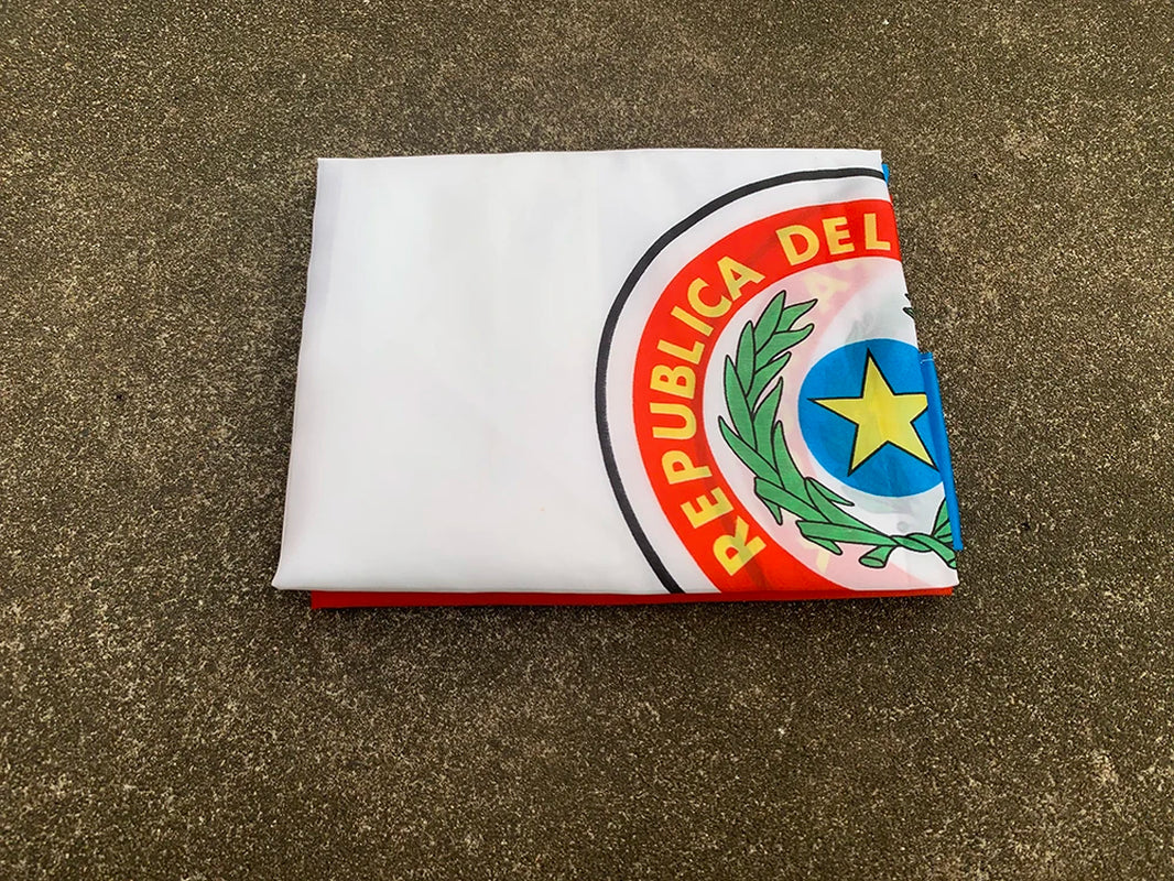 Bandera de Paraguay 90x150 cm | Tela de Poliéster Resistente