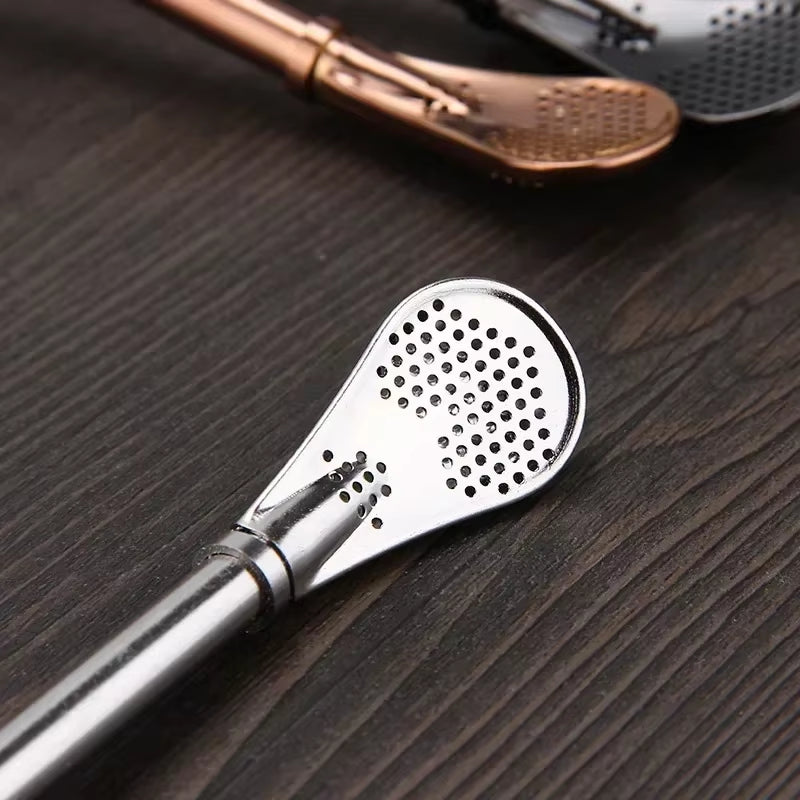 4Pcs Yerba Mate Straw Filter +1 Brush Reusable 304 Stainless Steel Bombilla Drinking Straw Metal Tea Tools Bar Accessories