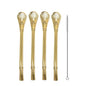 4Pcs Yerba Mate Straw Filter +1 Brush Reusable 304 Stainless Steel Bombilla Drinking Straw Metal Tea Tools Bar Accessories