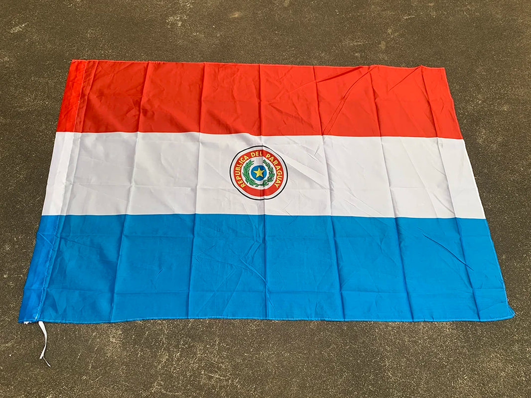 Bandera de Paraguay 90x150 cm | Tela de Poliéster Resistente